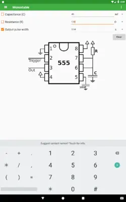NE555 Timer android App screenshot 4