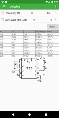 NE555 Timer android App screenshot 7